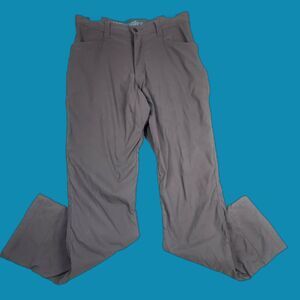 Wrangler Outdoor Gray Fleece Lined Pants Size 32/34 Gorpcore Utility Athleisure